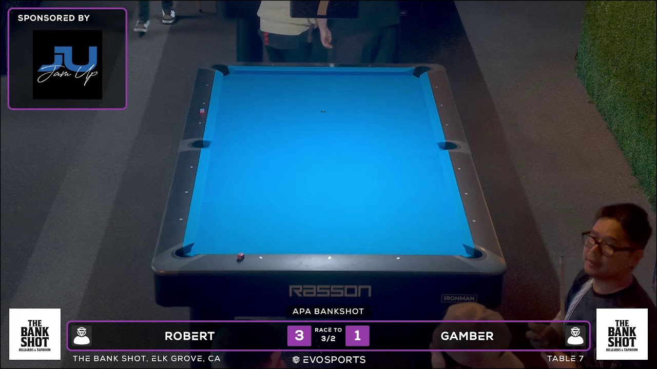 ROBERT vs GAMBER - THE BANK SHOT - TABLE 7 | EvoSports