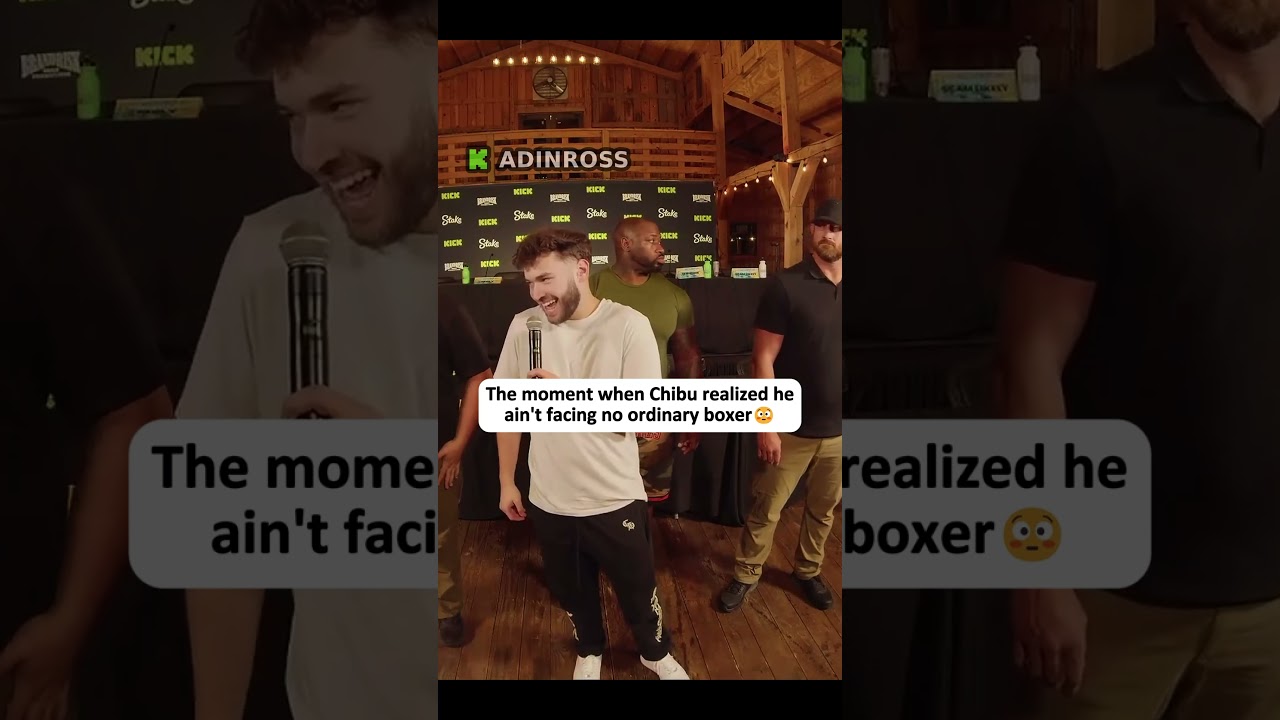 The moment when Chibu realized he ain't facing no ordinary boxer 😳 #adinross