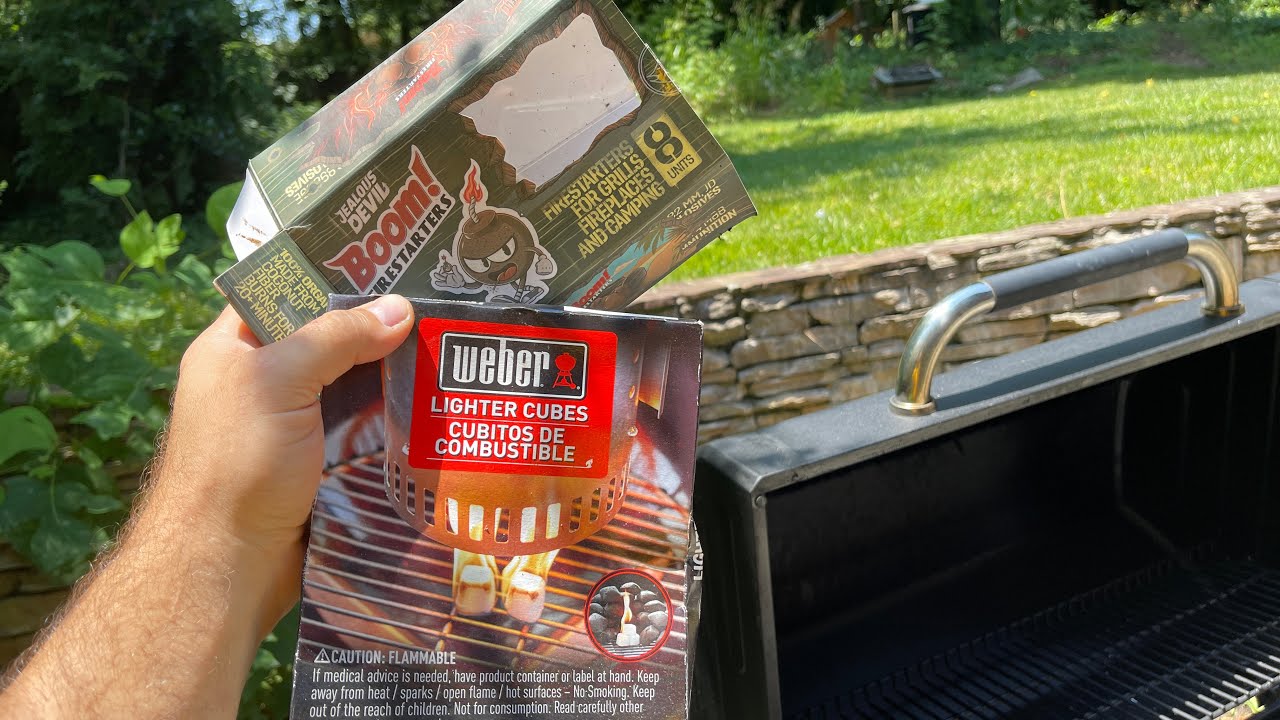 Jealous devil vs. Weber cubes fire starters.  #cooking #fire #home #diy #smoke #freedom