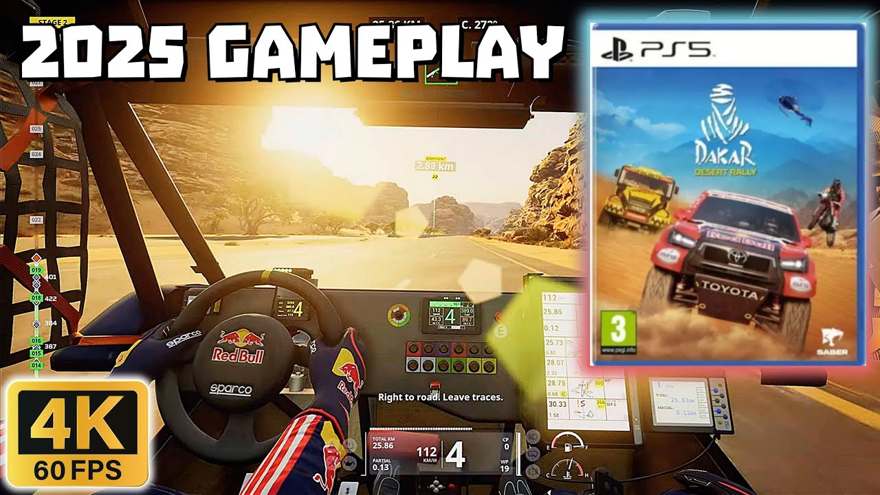 PS5: Dakar Desert Rally: 2025 Gameplay: 4K
