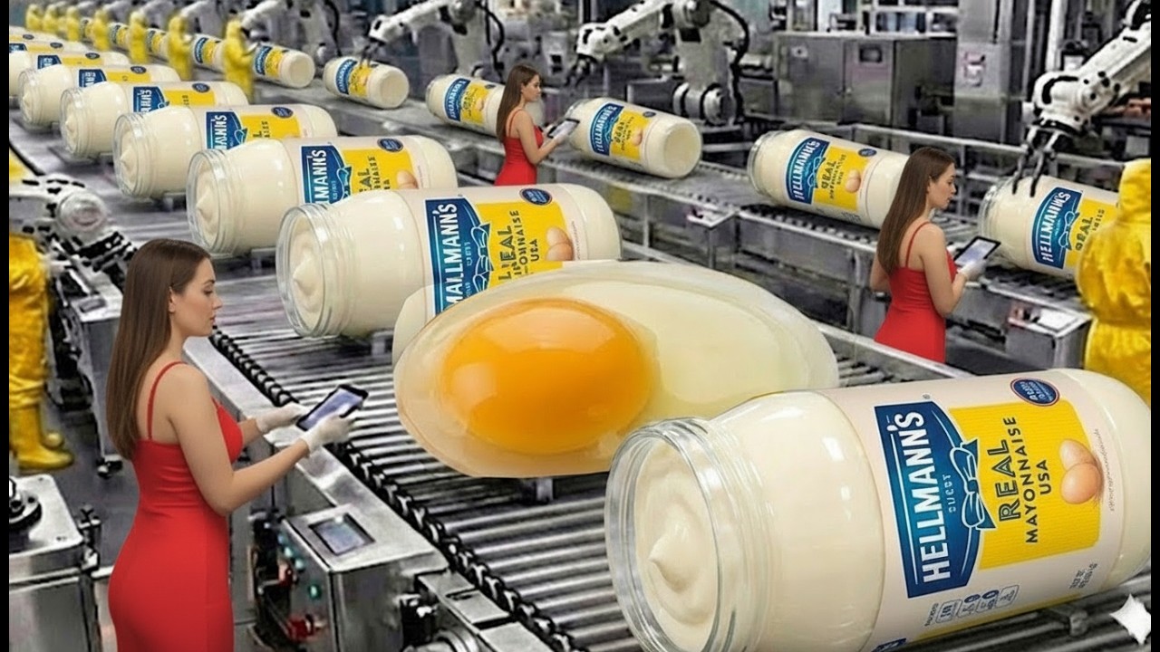 How Mayonnaise is Made: How Hellmann's Real Mayonnaise is made in Factory (Full Process)