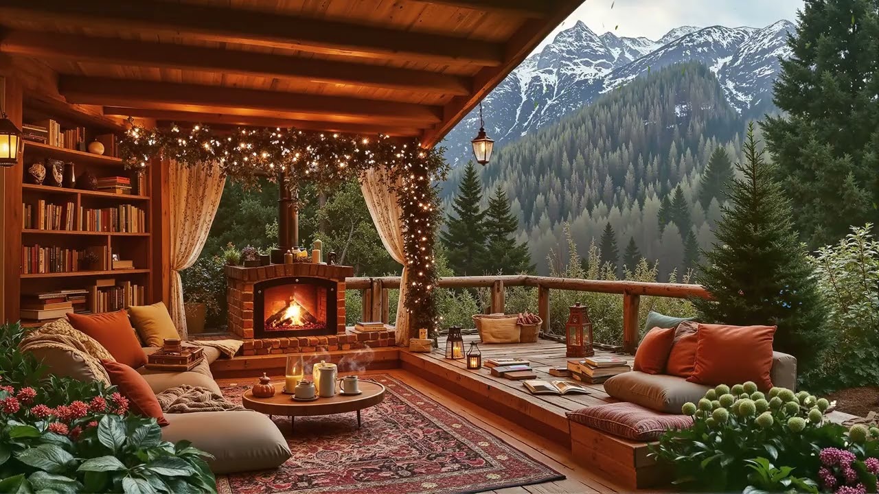 Cozy Spring Jazz Cabin – Gentle Jazz for Calm Mornings and Peaceful Days