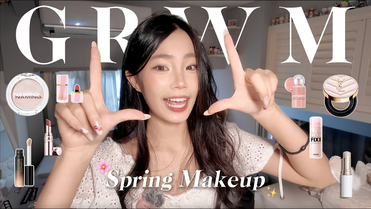 春日感妝容Get Ready With Me 🌸🍡｜陪我一起準備入春的白月光妝容＋碎碎念😝💖｜喵Miya