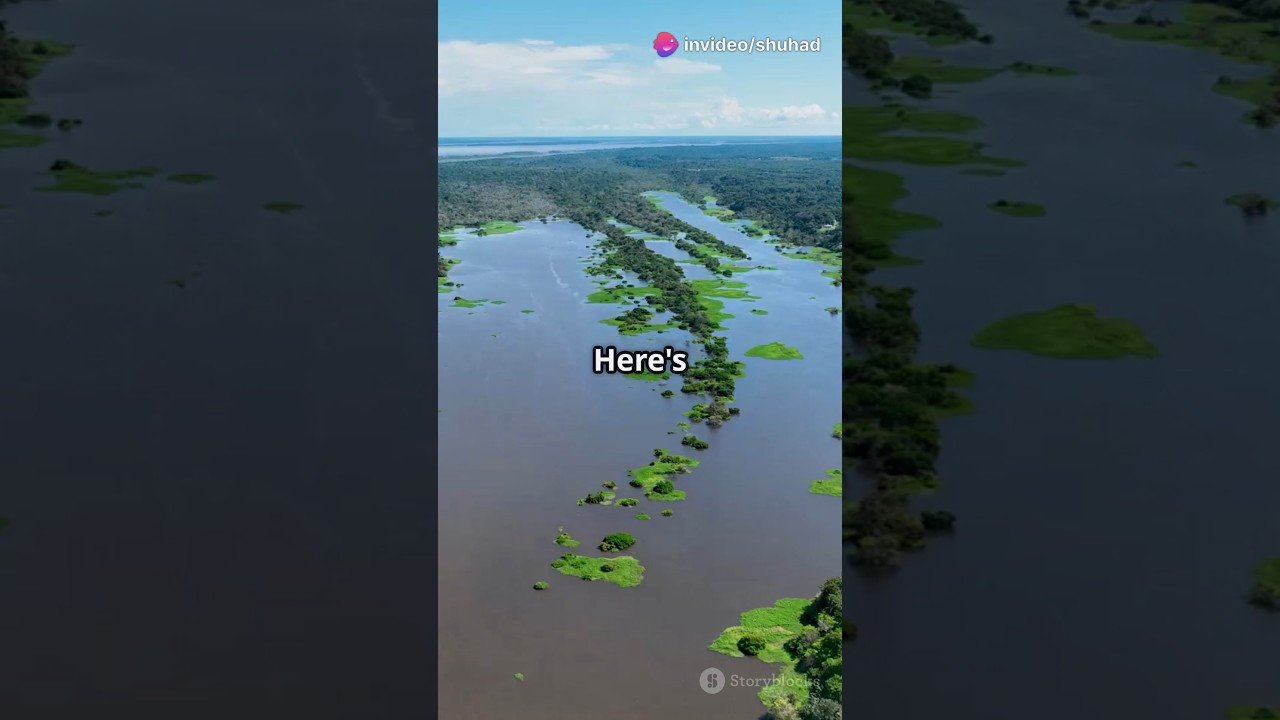 The Amazon River as a Circular Lake #shorts