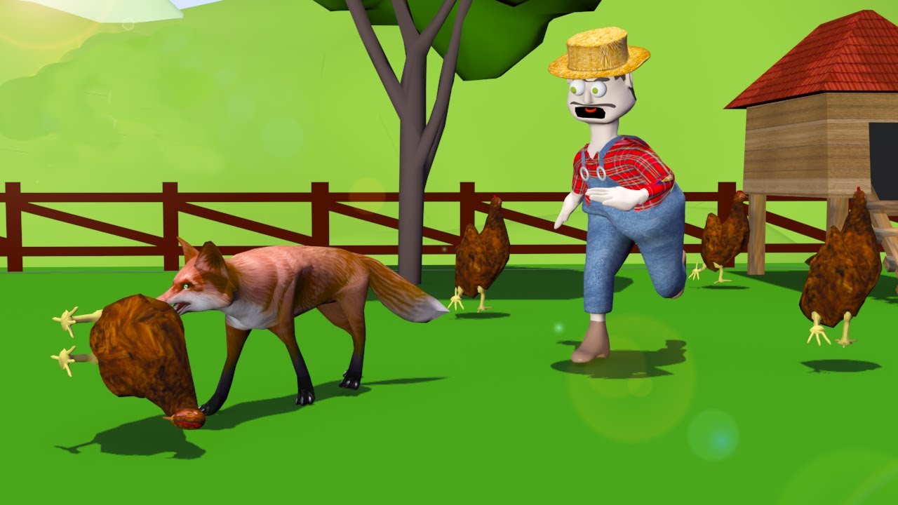 JUCA PA&Ccedil;OCA, a RAPOSA, e as GALINHAS, ANIMA&Ccedil;&Atilde;O 3D