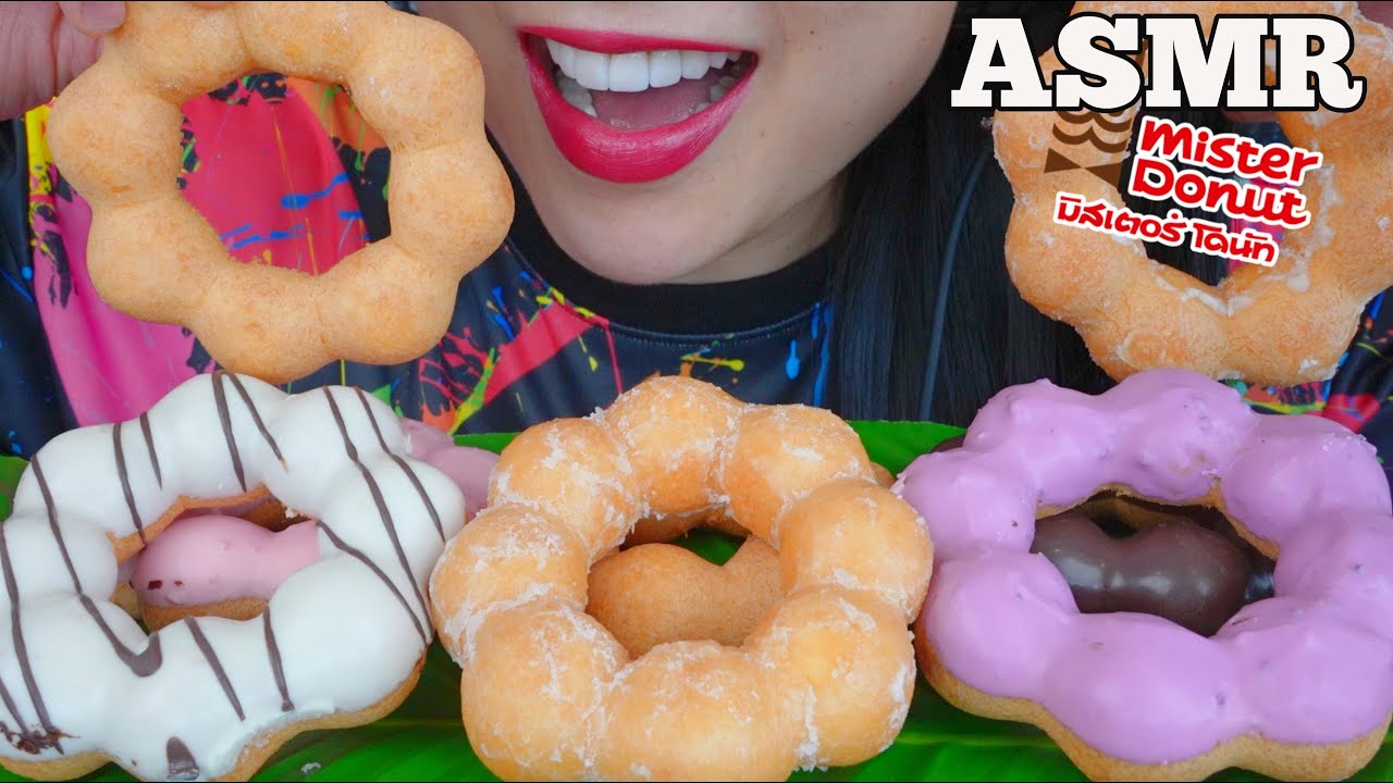 ASMR MOCHI DONUTS (SOFT CHEWY EATING SOUNDS) NO TALKING | SAS-ASMR