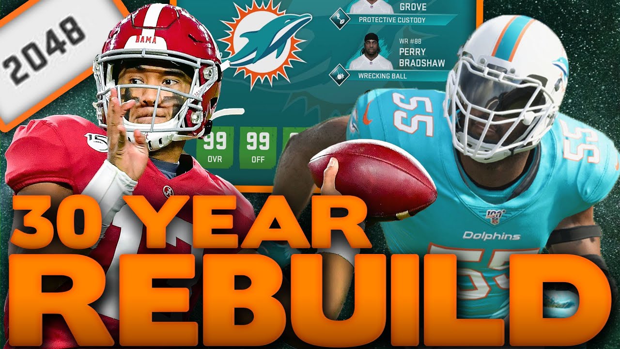 Реалистичная перестройка Dolphins на 30 лет! Перестраиваем Miami Dolphins! Перестройка в Madden 20!