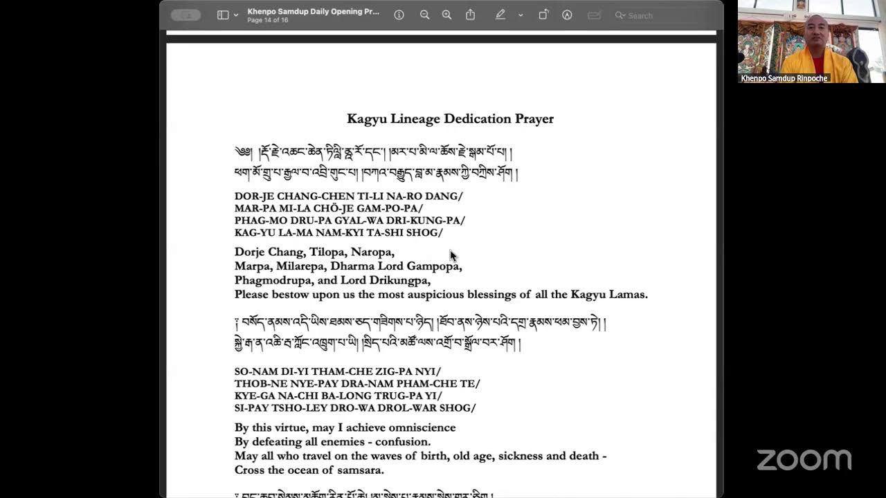Bardo Thodol from the Beginning & Intro to Dream Yoga March 9 (Part 3)