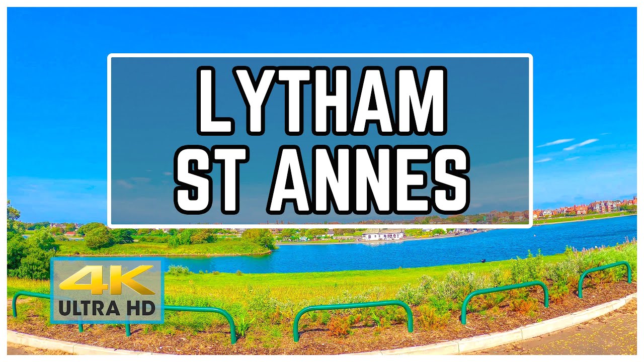 Lytham St Annes 4K Driving Downtown - UK