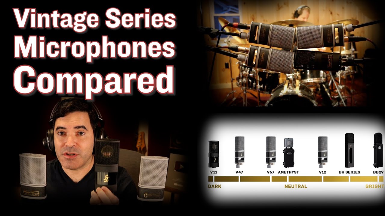 Vintage Series Mics Compared!: 67 vs 47 vs 12 vs 11 (Classic Condenser Shootout ft. JZ Microphones)