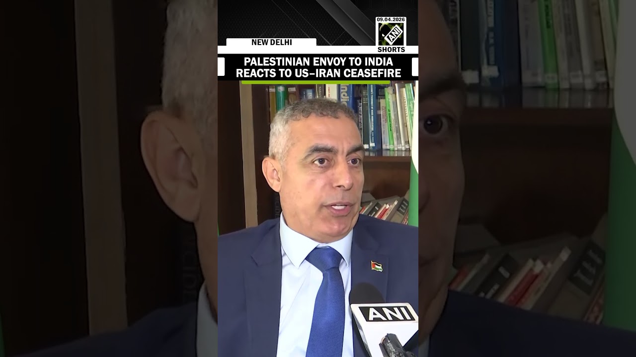 Palestine's Ambassador to India, Abdullah Abu Shawesh reacts to US&ndash;Iran ceasefire