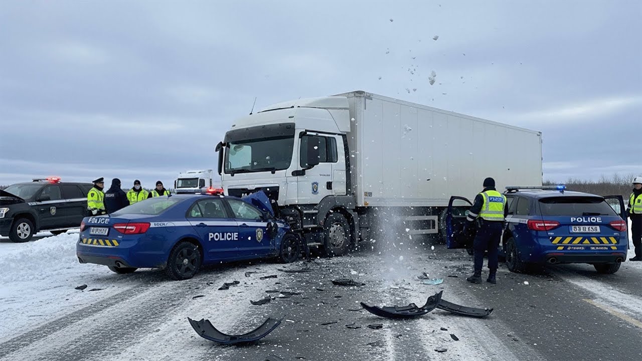 Idiots With Diesel Trucks: Ice Road Madness Caught On Camera | EXTREME Winter Driving Fails #2