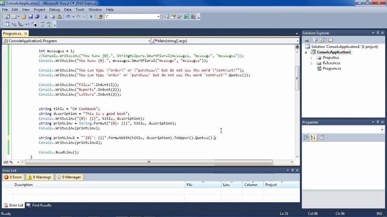 C#: Extension Methods
