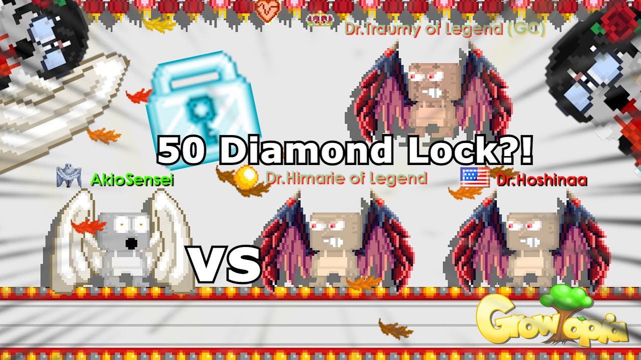 50DL SET CHALLENGE! LWING VS LDKW Ft. Himarie, Traumy & Hoshinaa | Growtopia