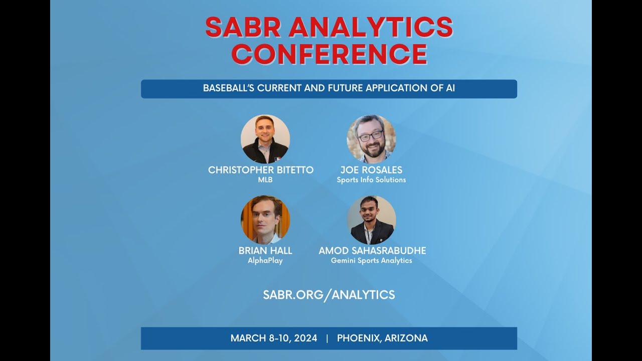 2024 SABR Analytics: Baseball’s Current and Future Application of AI Panel