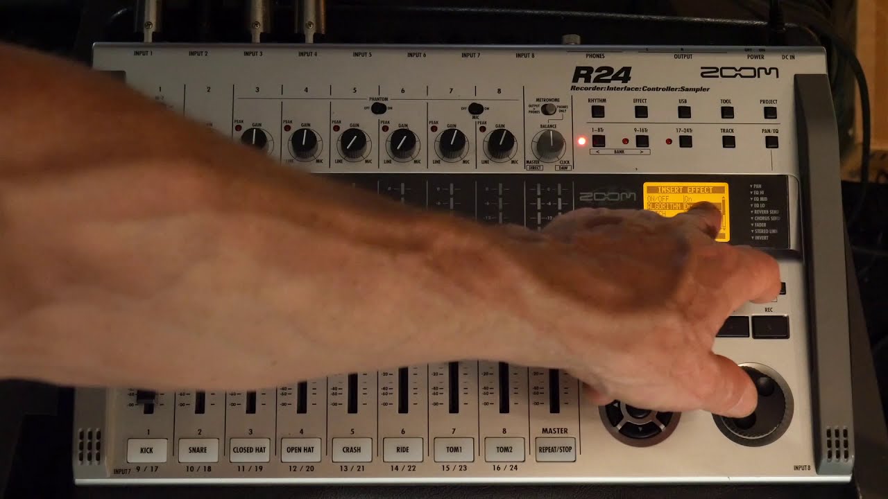 ZOOM R24: Making a Record. EP2. Glyn Johns Drum Mic Technique. Setting Zoom Effects and EQ Banks.