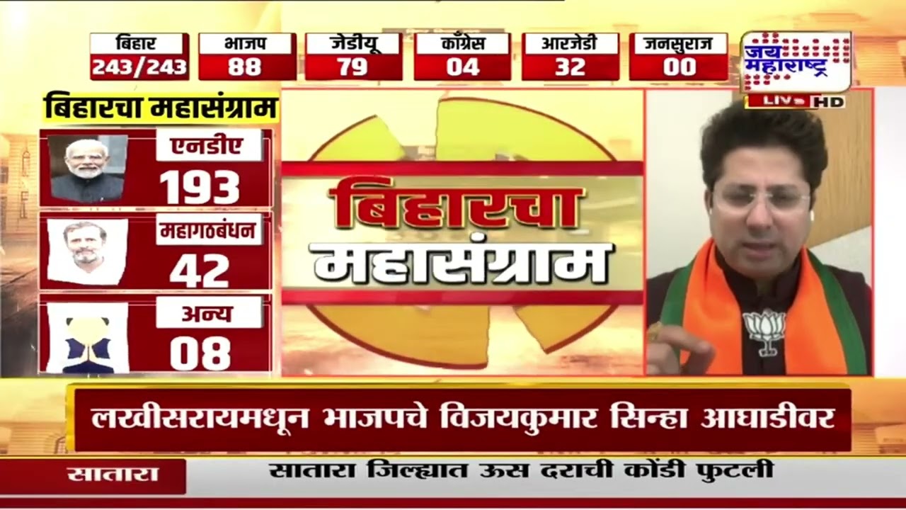 BJP Vs RJD : बिहारमध्ये NDA प्रचंड बहुमत, Ajit Chavan आणि Amol Matele यांच्या जुंपली | Marathi News