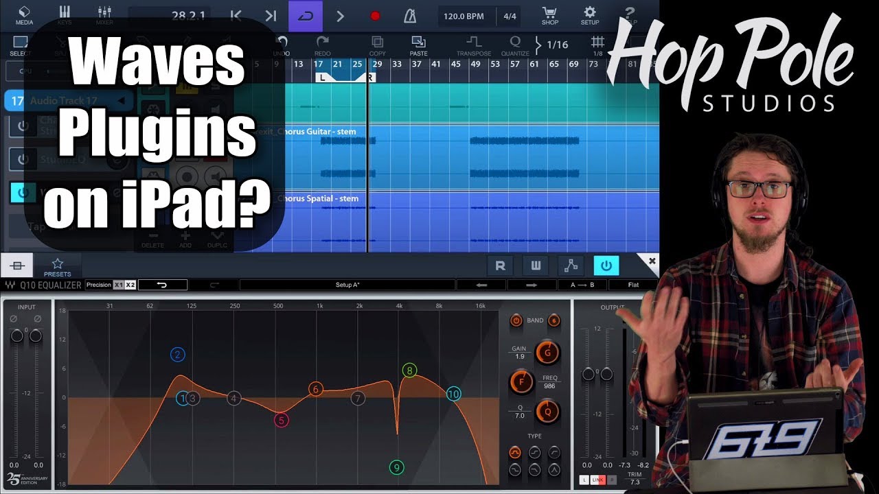 Waves plugins on an iPad? Cubasis on iOS with Waves Q10, L1 and AudioTrack