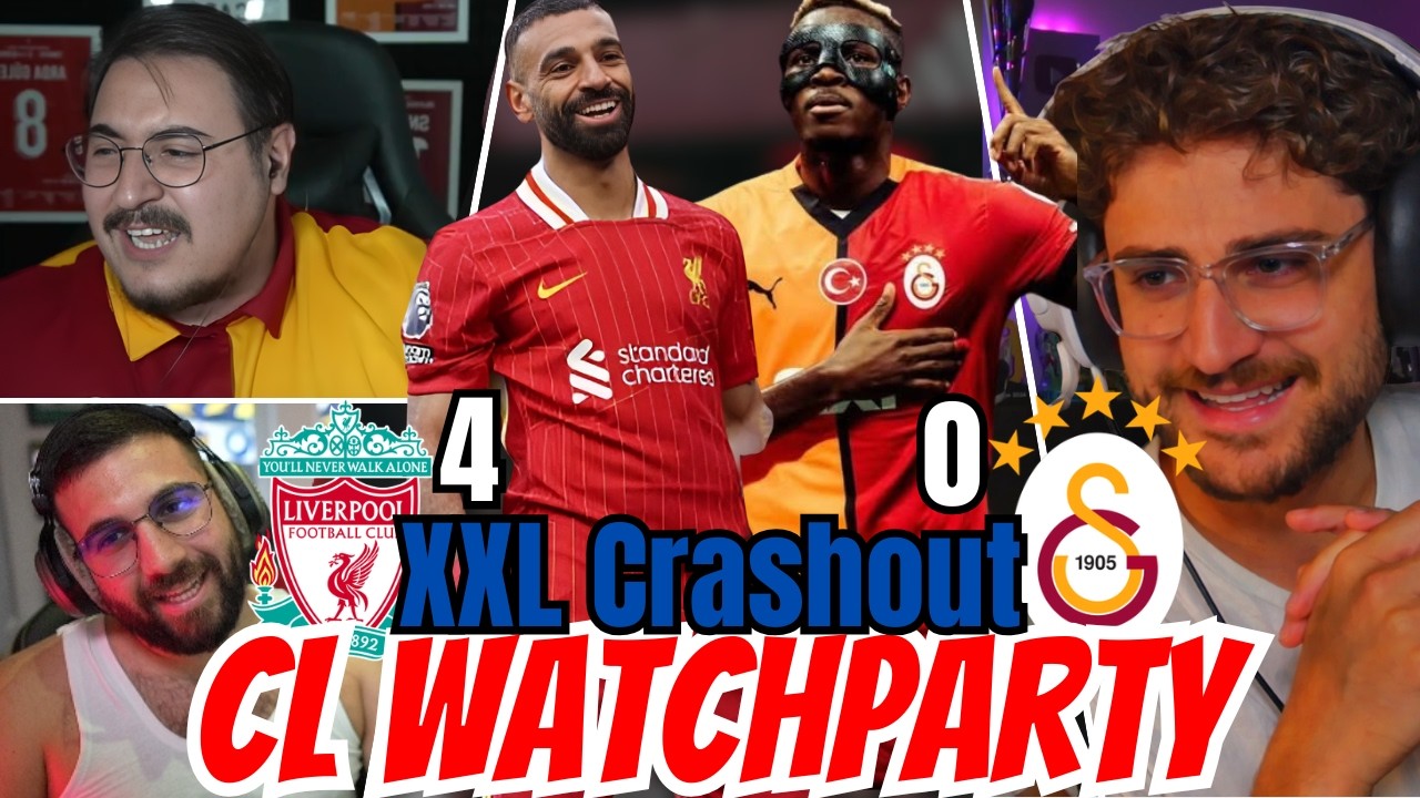 XXL CRASHOUT WATCHPARTY von LIVERPOOL vs. GALA😡😂 Kompletter Crashout von Abdu, Mert & Co. 👀😂