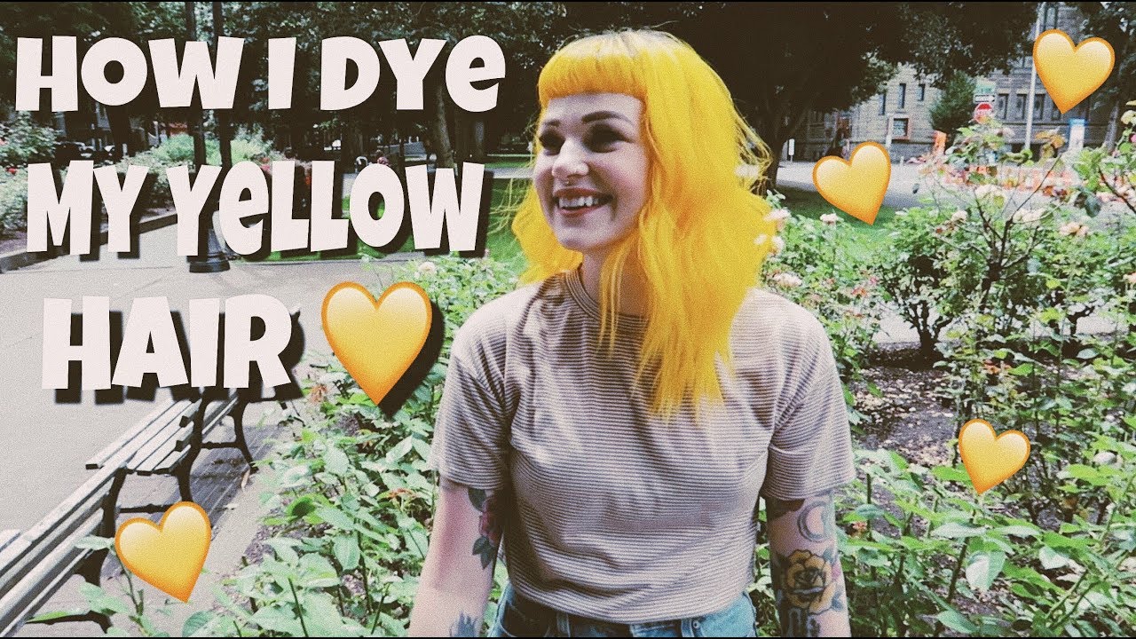 How I Dye My Yellow Hair