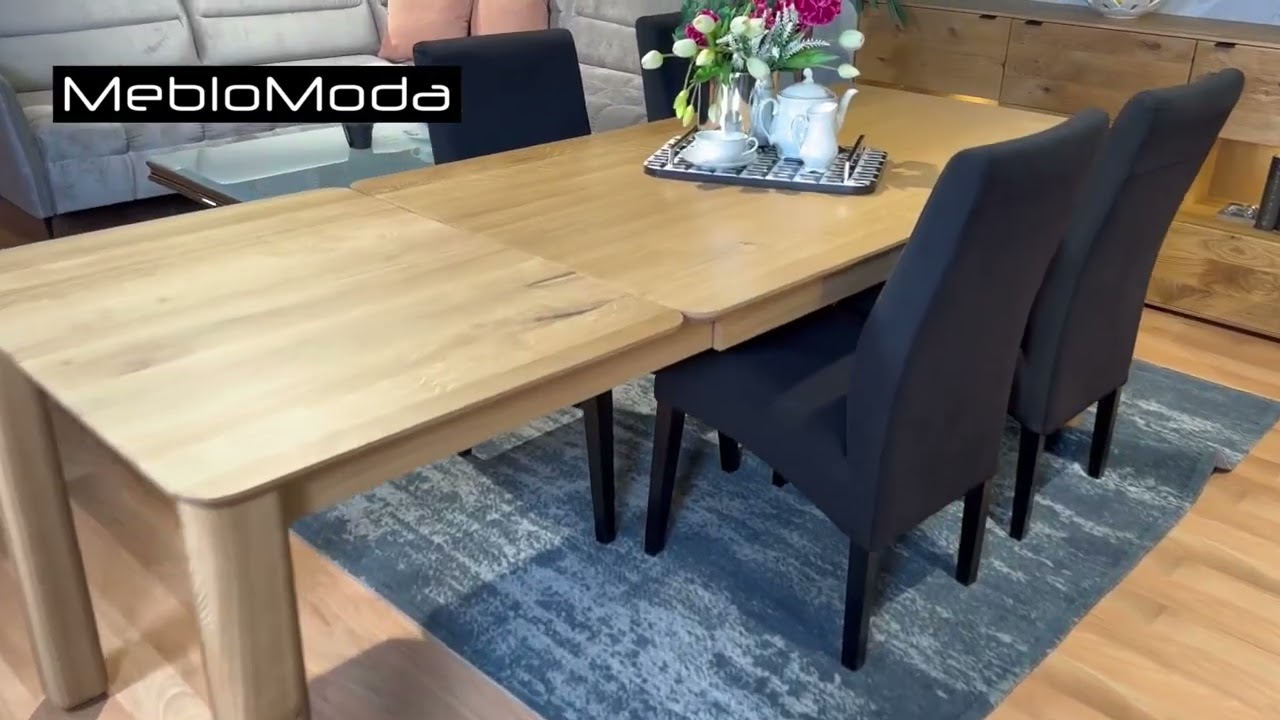 St&oacute;ł lite drewno dębowe  2314 Zakor, krzesła Need