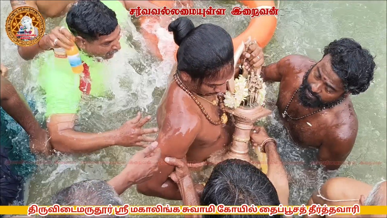 திருவிடைமருதூர் ஶ்ரீ மகாலிங்க சுவாமி திருக்கோயில் தைப்பூசத் தீர்த்தவாரி SarvavallamaiyullaIraivan