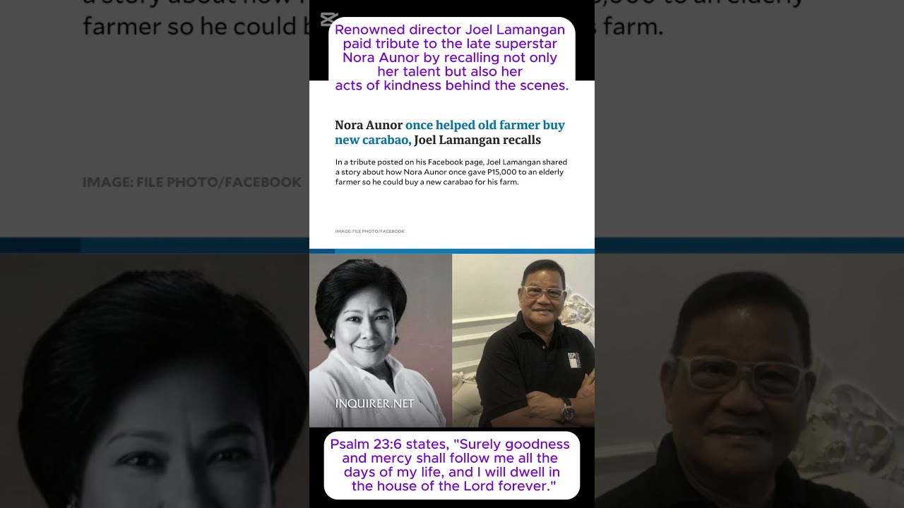 Renowned director Joel Lamangan paid tribute to the late superstar Nora Aunor  #viralvideo