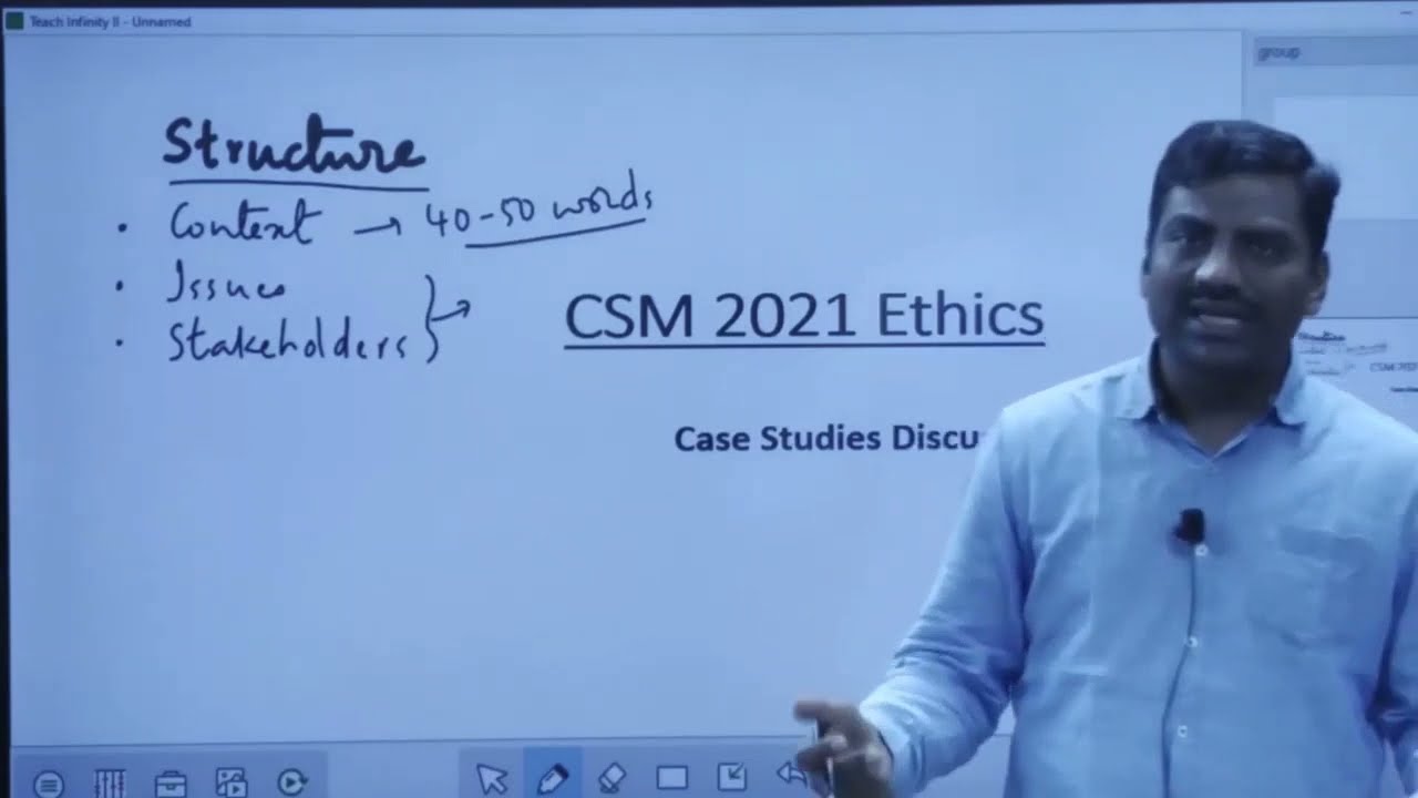 CSM 2021 GS Paper 4: Ethics - Case Studies Discussion by Mrutyunjay Sir, Co-founder, Manifest IAS