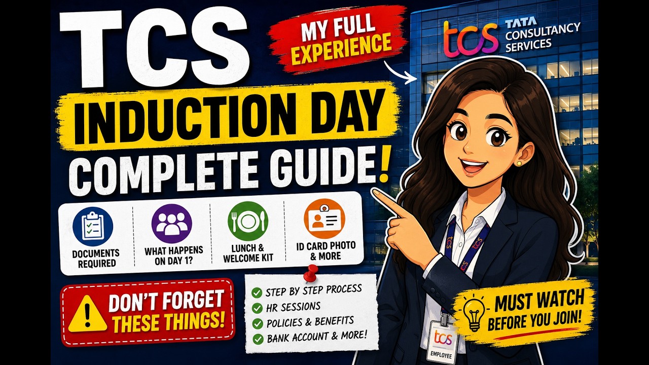 TCS Joining Day (Induction Day) | Documents Required + My Complete Experience | Day 1 & Day 2
