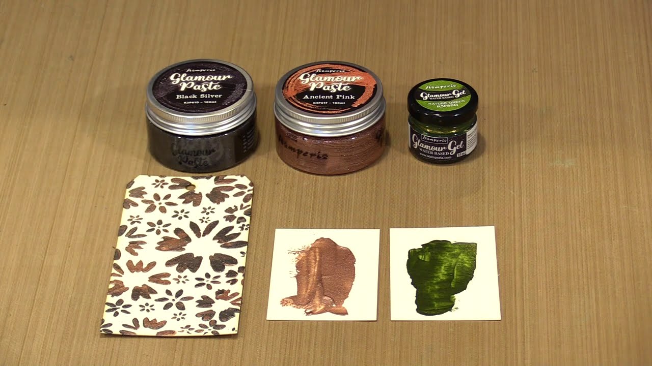 Five Minutes Of Fun With Stamperia Glamour Gel & Paste by Joggles.com