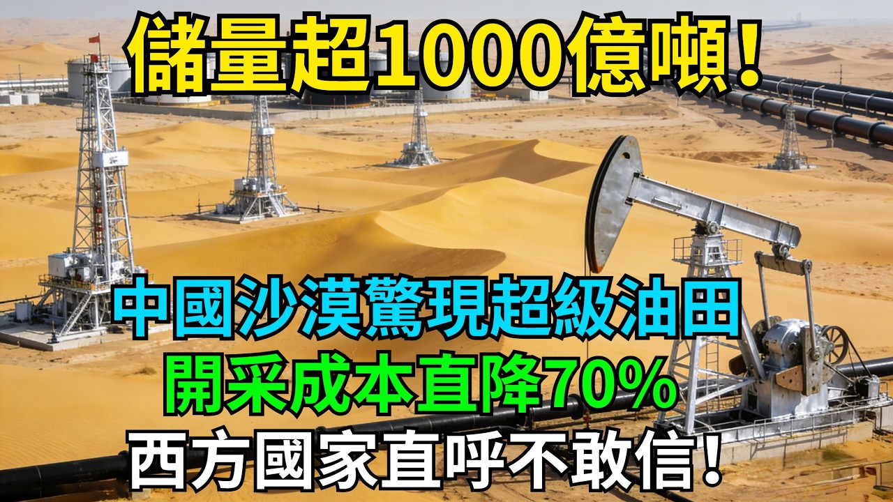 儲量超1000億噸！中國沙漠驚現超級油田，開采成本直降 70%，西方國家直呼不敢信！#科普#超級工程#中國基建#建造#中國製造#工程#能源