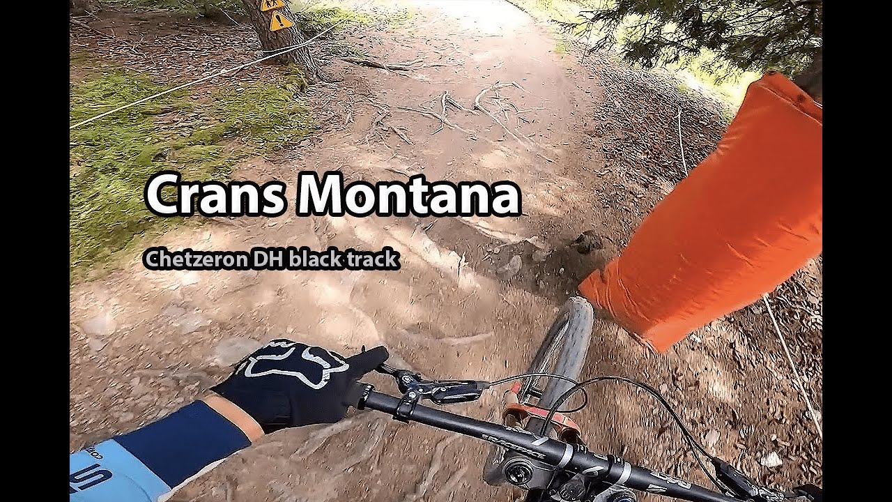 CRANS-MONTANA - DH black old school track - Chetzeron
