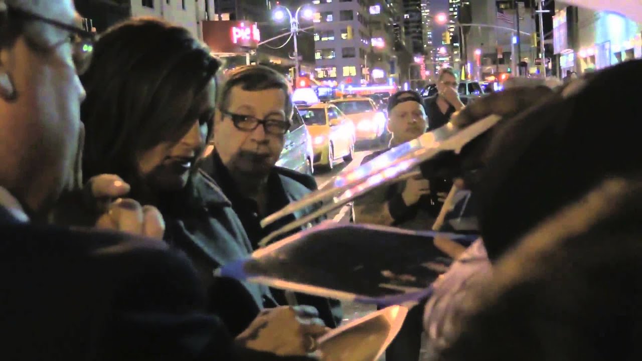 Mariska Hargitay after Letterman Show interview
