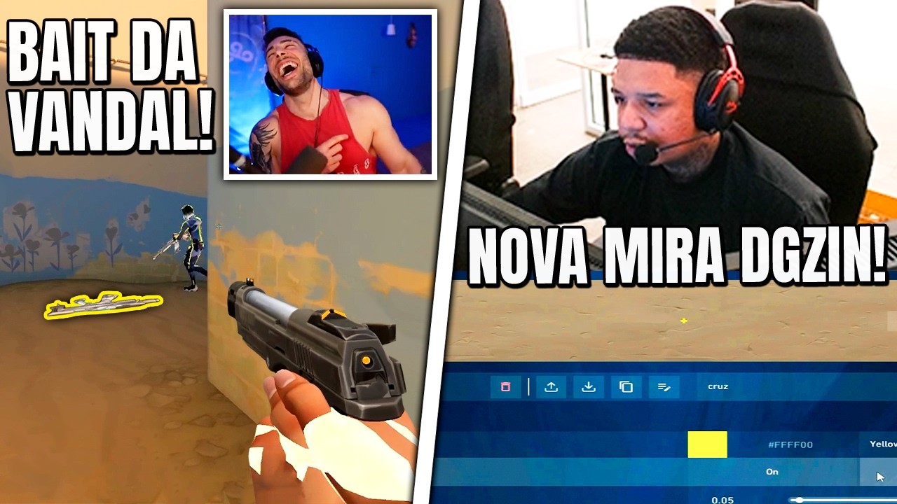 TCK PASSOU MAL DE RIR COM BAIT DA VANDAL! DGZIN MOSTROU COMO FAZER SUA NOVA MIRA - VALORANT CLIPS