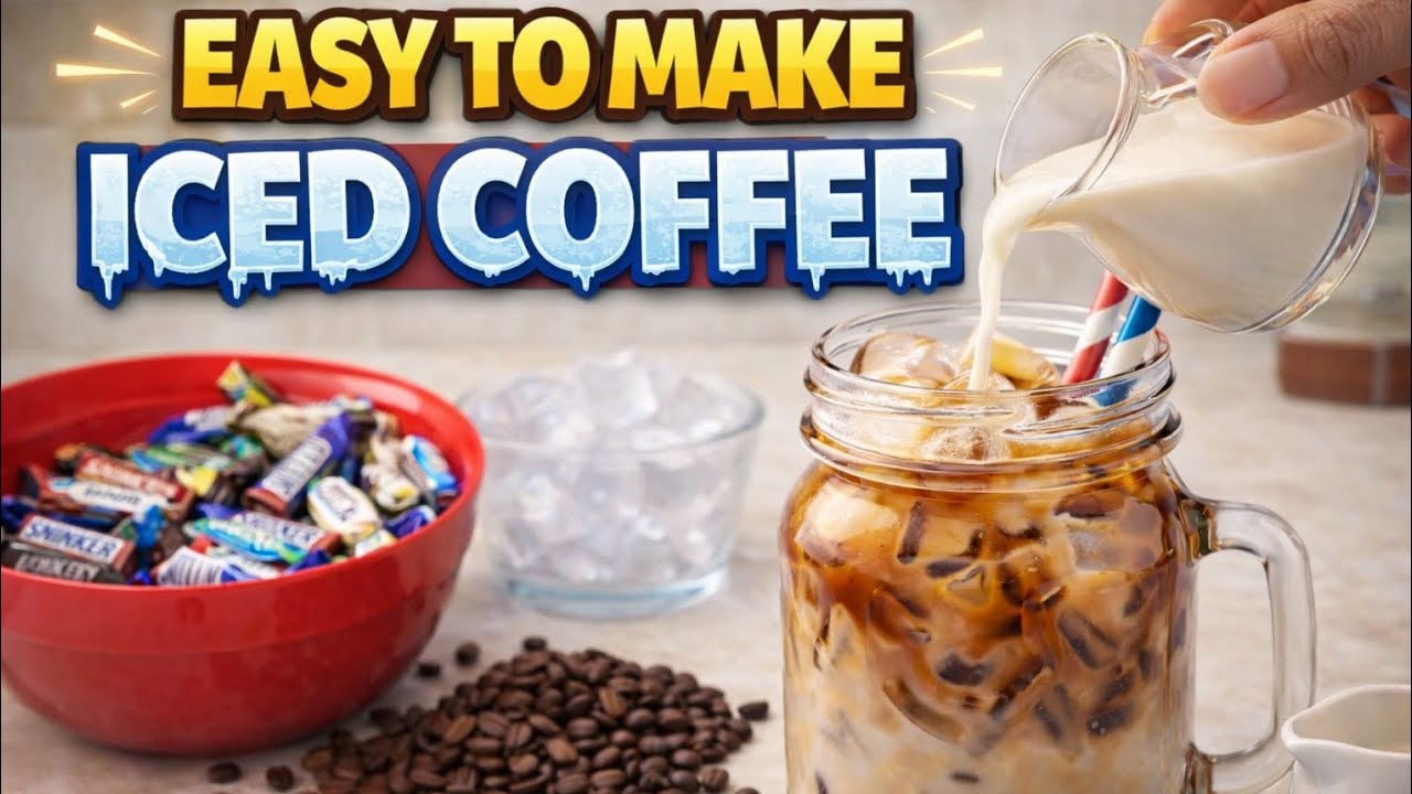 Making iced coffee without a hand beater 😌☕❄️Simple • Easy • Homemade I Eshmal diaries 🌸