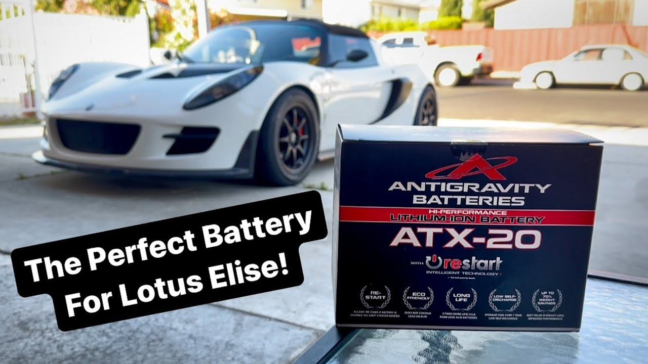 Antigravity ATX-20 Battery Review Lotus Elise 111R Lightweight Build Lithium Battery Mod