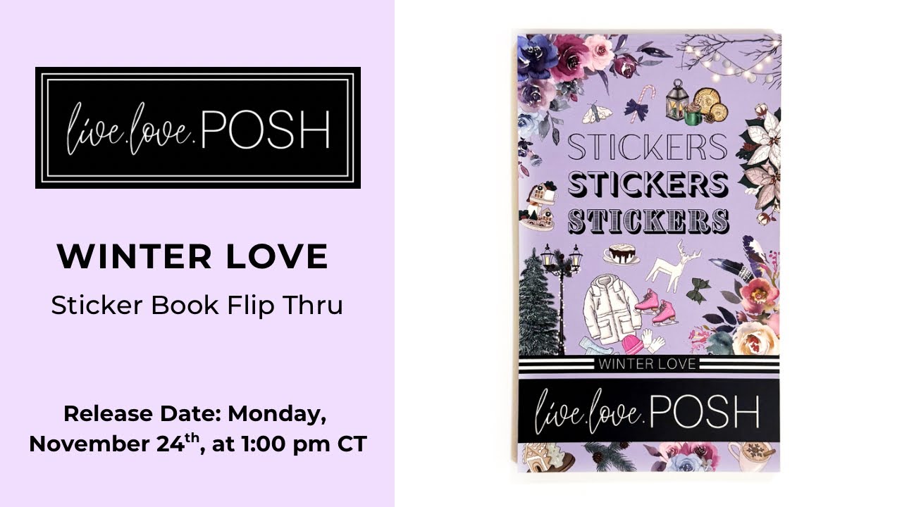 WINTER LOVE STICKER BOOK FLIP THROUGH