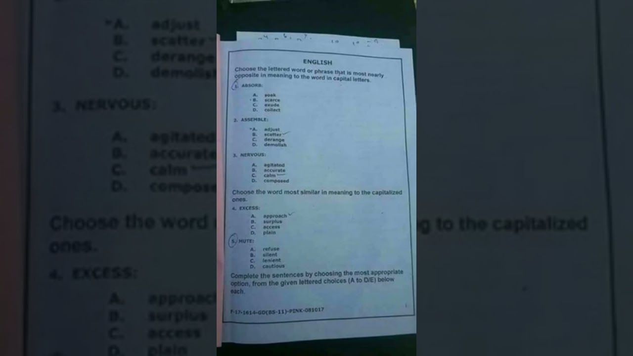 GAT test preparation