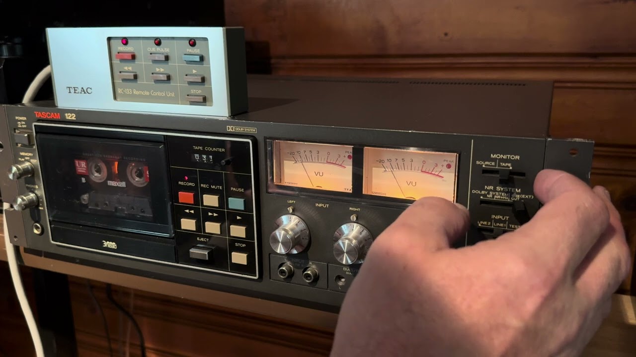 Tascam 122. 3 Head Stereo Cassette Deck.