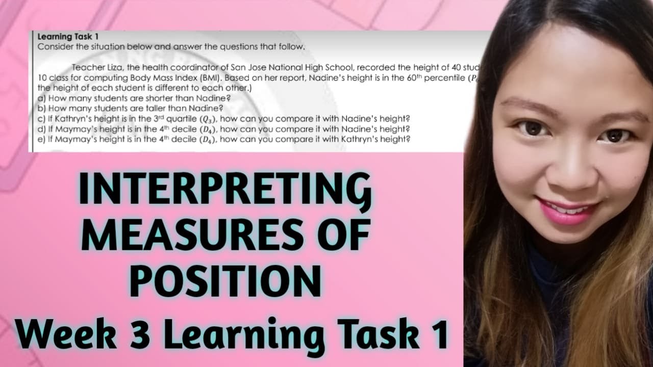 INTERPRETING MEASURES OF POSITION |WEEK 3 LEARNING TASK 1 PART 1| @LoveMATHTV