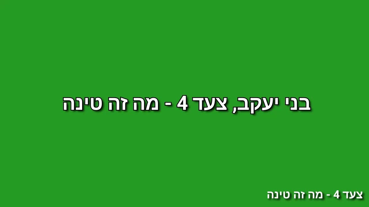 צעד 4 - מה זה טינה?