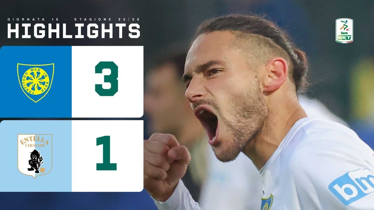 Carrarese-Virtus Entella 3-1 | La rovesciata di SCHIAVI apre le danze | HIGHLIGHTS Serie BKT