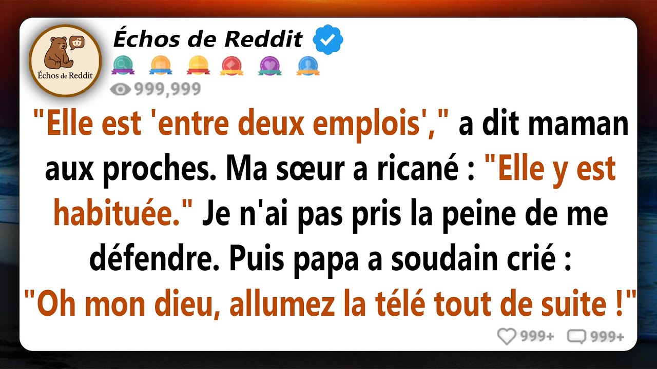 Ma famille m'a traité de 'chômeur' à Thanksgiving, puis Time m'a nommé Personne de l'année