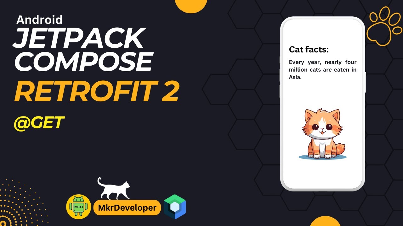 Retrofit2 + LaunchedEffect + JetpackCompose = Android Cat's Fact App