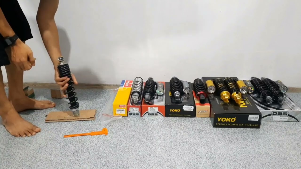 Perbandingan Shockbreaker DBS YOKO KTC ASPIRA Diukur Manual Keras Empuknya