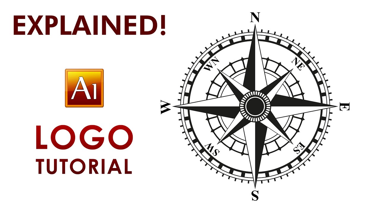 Create a Logo - Compass Rose - Illustrator Tutorial