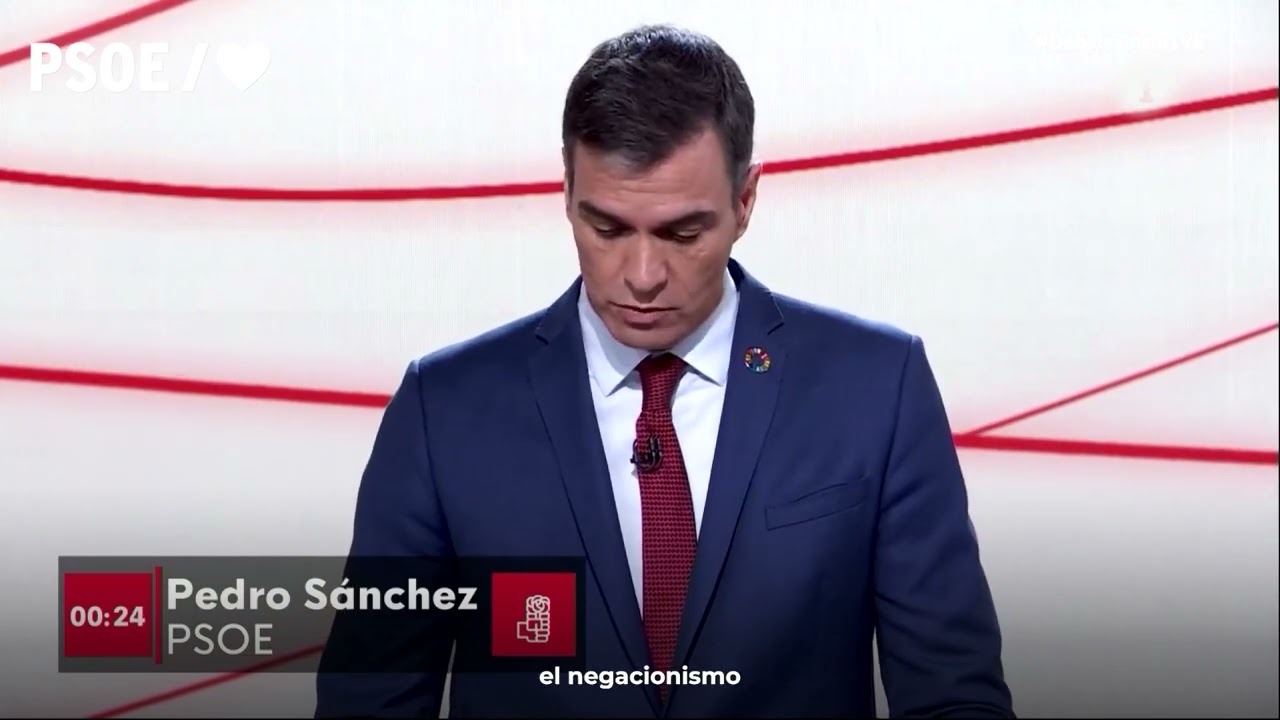 PSOE / Minuto de oro de Pedro Sánchez en el debate a tres en TVE #VotaPSOE