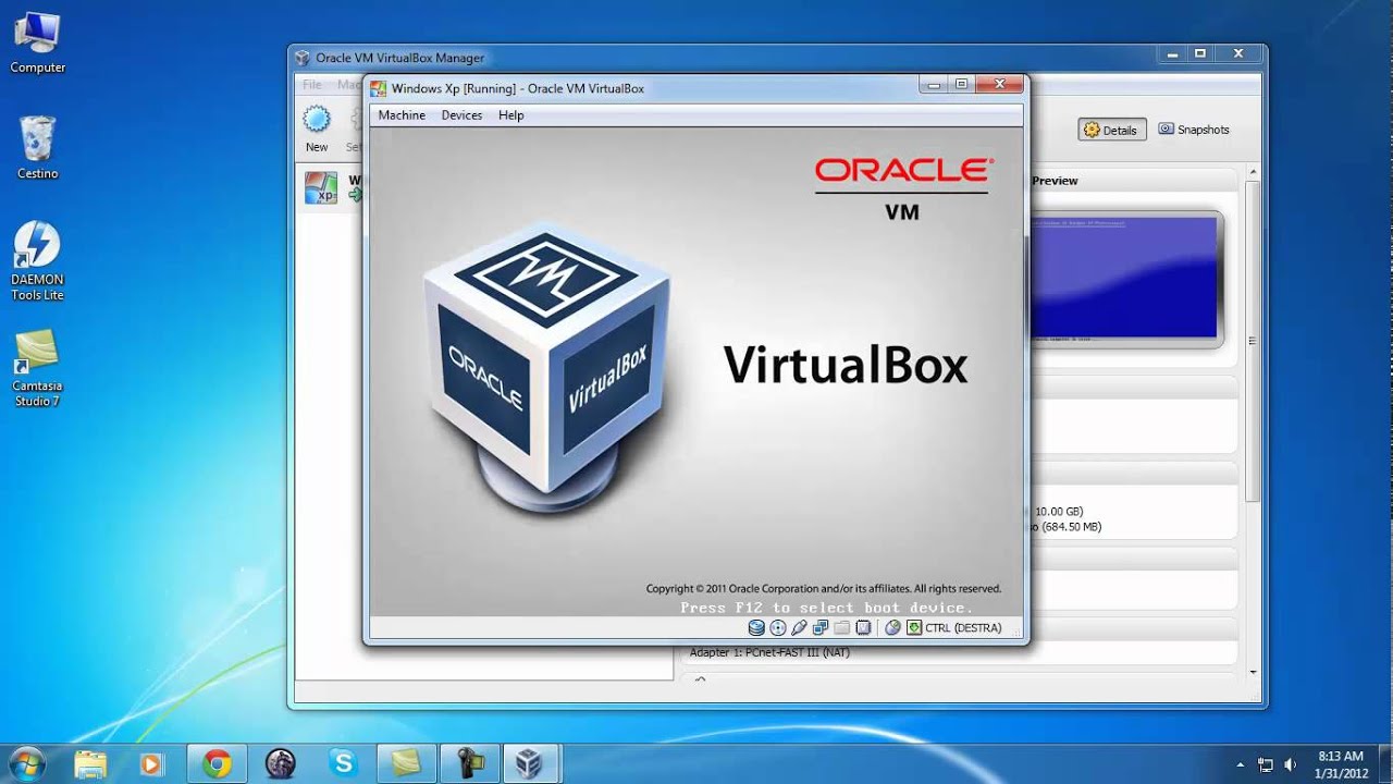 Virtualbox كيفية استخدام