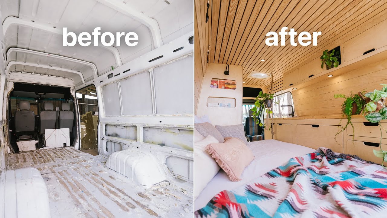 Converting a Van With No Experience - Start to Finish Timelapse