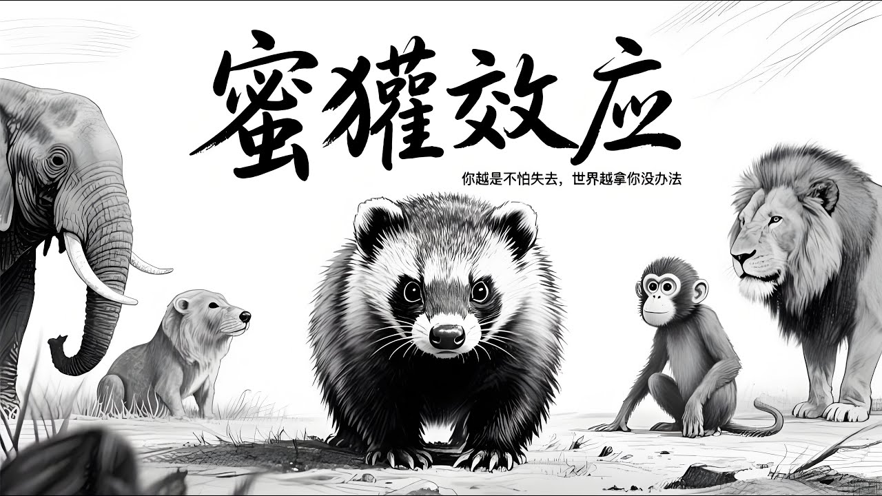 🦡心理学上有个词叫：蜜獾效应｜你越是不怕失去，世界越拿你没办法